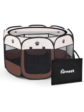 Portable Pop-Up Puppy Playpen | Foldable Exercise Kennel Tent for Indoor/Outdoor